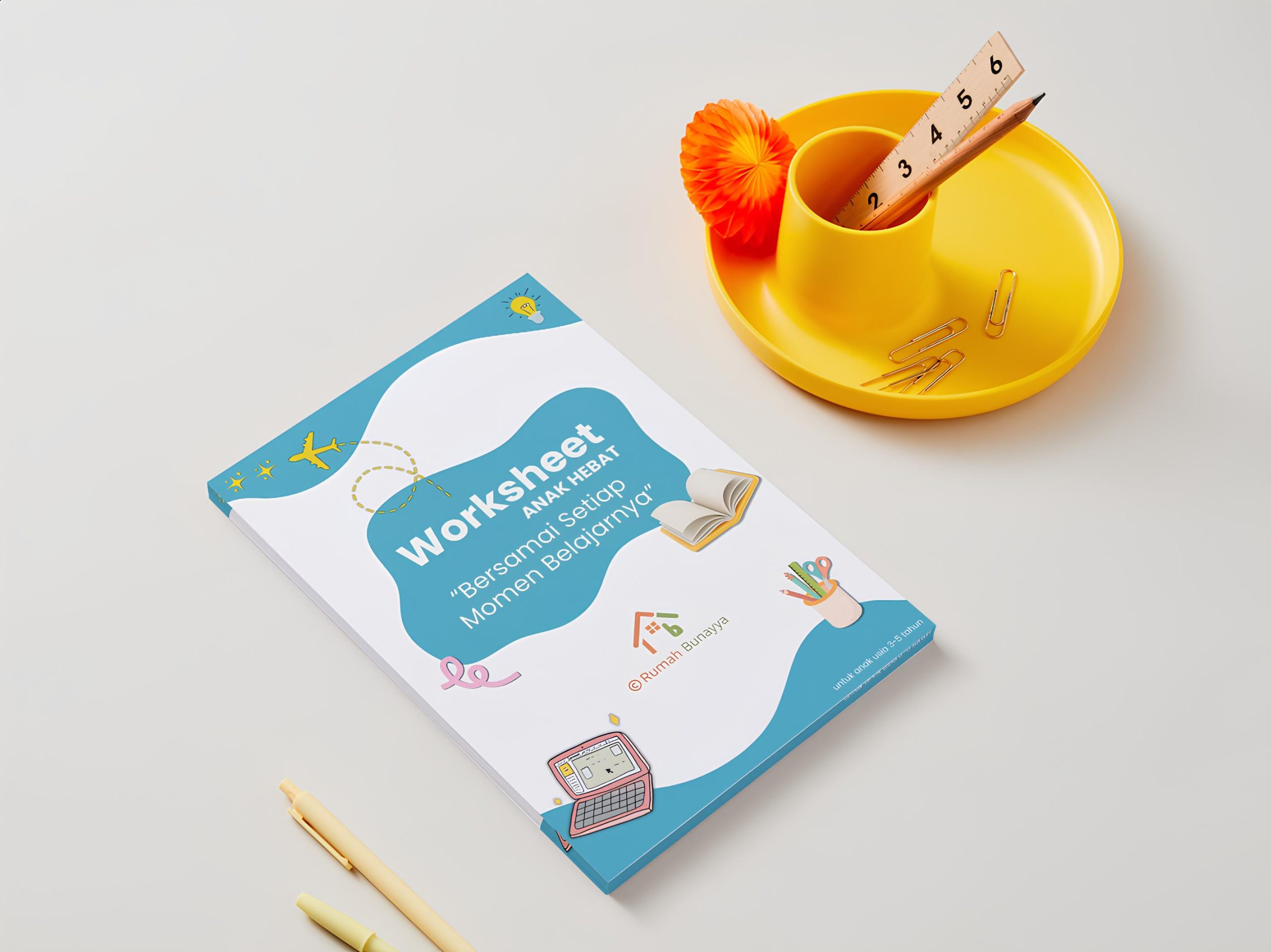 Cover Worksheet Anak Hebat Usia 3-5 Tahun Rumah Bunayya Bersamai Setiap Momen Belajarnya